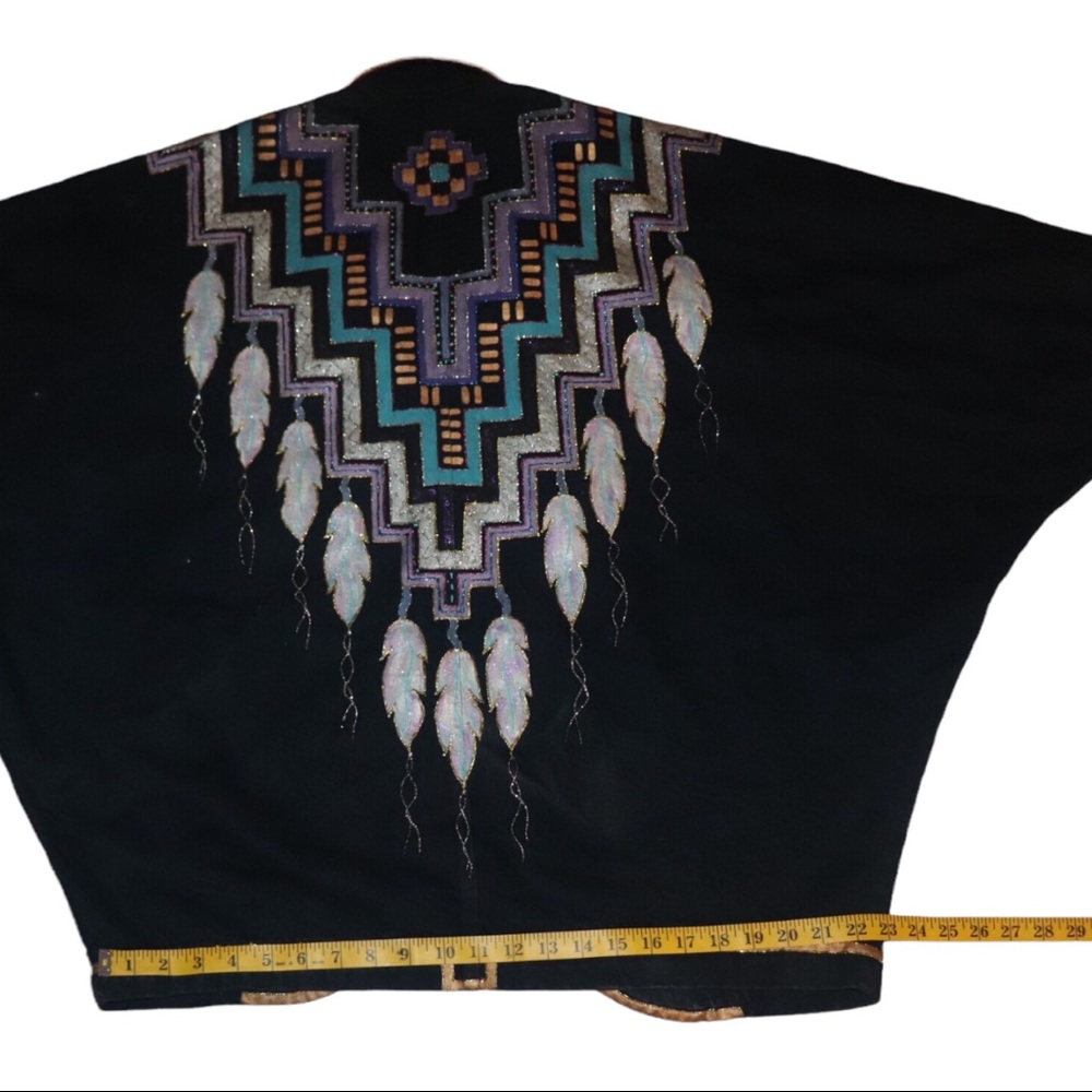 Mary Ann Nibbelink Sundance Vintage Handpainted Denim Jacket Medium Southwest - Picture 8 of 14
